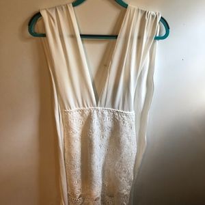 White Sleeveless Midi Dress